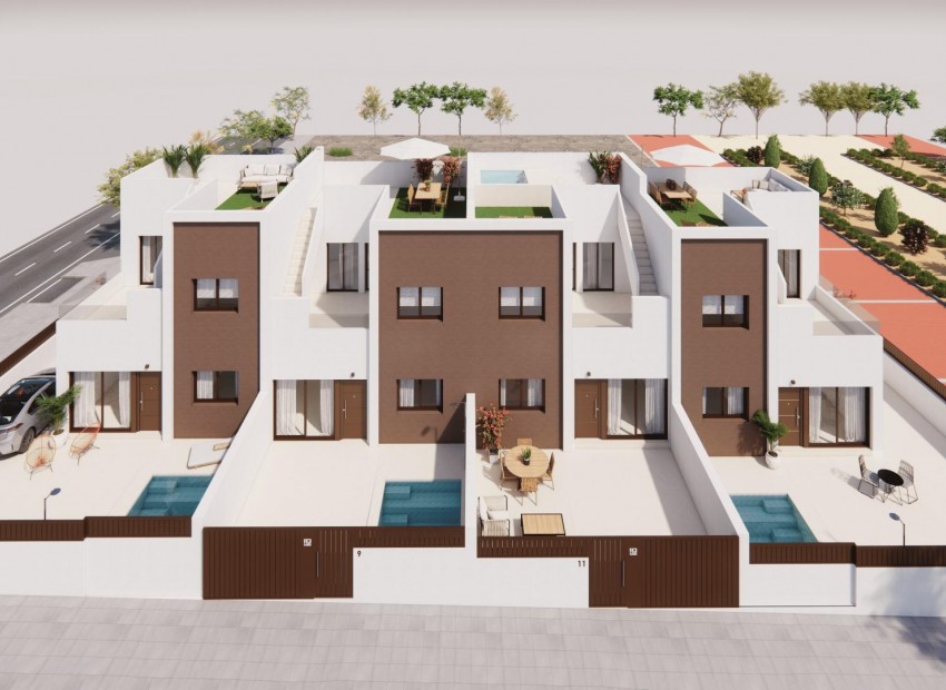 New Build - Terraced house -
Pilar de la Horadada - Zona Pueblo